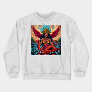 MAMA D'LEAU – FULL COLOUR – FETERS AND LIMERS – CARIBBEAN FOLKLORE EVENT DJ GEAR Crewneck Sweatshirt